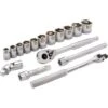 Dynamic 3/8" Drive 16pc 6-Point Standard SAE Socket Set, 3/8" - 1"