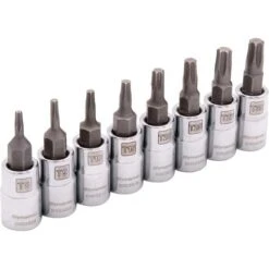 Dynamic 1/4" Drive 8pc Standard Torx® Socket Set - T8 - T30