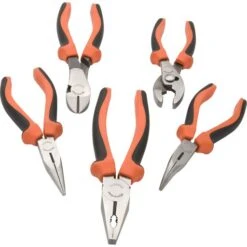 Dynamic Plier Set With Comfort Grip Handles, 5pc