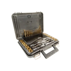 Titanium Nitride Coated Tap Die And Drill Set 46pc