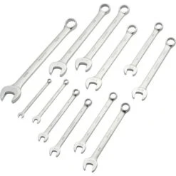 Dynamic Wrench Set, Contractor Series, With Satin Finish, 12pc, SAE, Combination, 1/4" - 15/16"