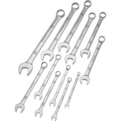 Dynamic Combination Wrench Set With Mirror Chrome Finish,12pc SAE 1/4" - 15/16"
