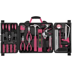 71 Piece Household Tool Kit Pink