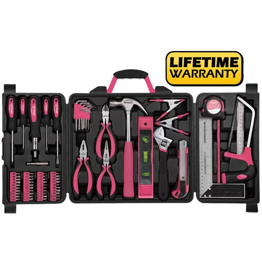 71 Piece Household Tool Kit Pink - Image 4