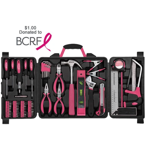 71 Piece Household Tool Kit Pink - Image 5
