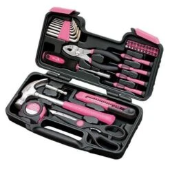 39 Pc. General Tool Set, Pink, Model DT9706P