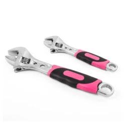 2 Adjustable Wrenches -Pink