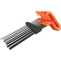 Dynamic 9" Long Loop Handle Metric Hex Key Set, 8pc, 2mm - 10mm