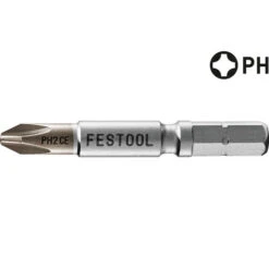 Festool PH1 X 2" Phillips Centrotec Driver Bit, 2 Pieces
