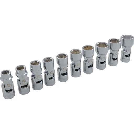 Dynamic 3/8" Drive 10pc 6-Point Metric Universal Joint Socket Set, 10mm - 19mm 1 Dynamic 3/8" Drive 10pc 6-Point Metric Universal Joint Socket Set, 10mm - 19mm