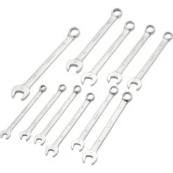 Dynamic Wrench Set, Contractor Series, With Satin Finish, 11pc, Metric, Combination, 9mm - 19mm
