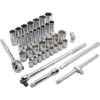 Dynamic 1/2" Drive 38pc 6-Point Standard/Deep SAE Socket Set, 3/8" - 1-5/16"