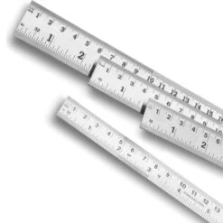 Stainless Steel Cabinetmaker's Rules Set - 4 Piece