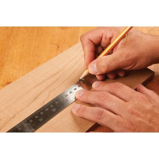 Stainless Steel Cabinetmaker's Rule - 24" 2 Stainless Steel Cabinetmaker's Rule - 24" - Image 2