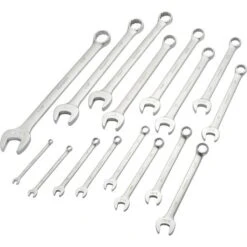 Dynamic Wrench Set, Contractor Series, With Satin Finish, 16pc, SAE, Combination 1/4" - 1-1/4"